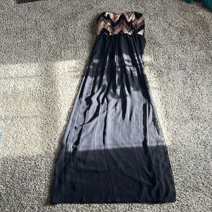 Trixxi Size Medium Strapless Prom Dress